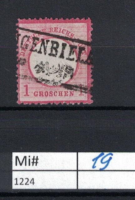 X03 1224 DR Deutsches Reich Germany Brustschild 1872 Mi#19 Gebr. USED