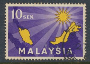 Malaysia   SC# 1   Used Map  1963 see details & Scan        