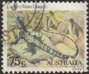 Australia #797 1982 75c Eastern Water Dragon Fine-VF-NH. 