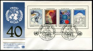 66 UN - Vienna WFUNA 40th Anniversary SS FDC