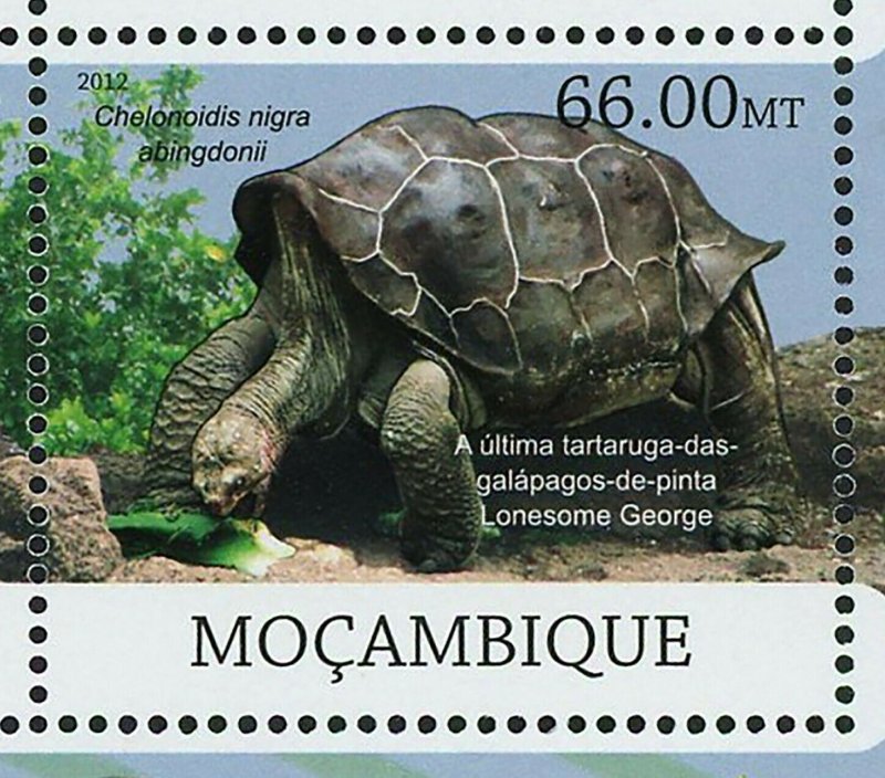 Lonesome George Stamp Chelonoidis Nigra Abingdonii Turtle S/S MNH #6055-6060