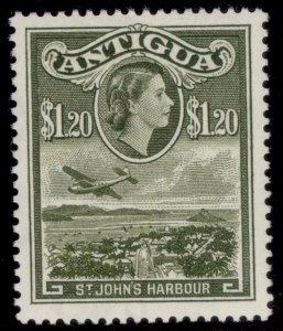 ANTIGUA QEII SG132, $1.20 olive-green, NH MINT.