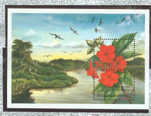 Barbuda #1400 Mint (NH) Souvenir Sheet (Flowers)