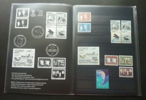 Greenland Year Book 1988 Queen Margrethe II Dog Bird Artifact Fauna (stamp) MNH