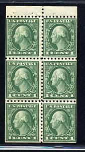 424d mint NH booklet pane  cat.$8.75