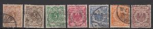 Germany - 1889 Eagle - complete set Mi## 45/50 (5516)