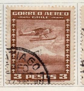 Chile 1934-36 Early Issue Fine Used 3P. 098011