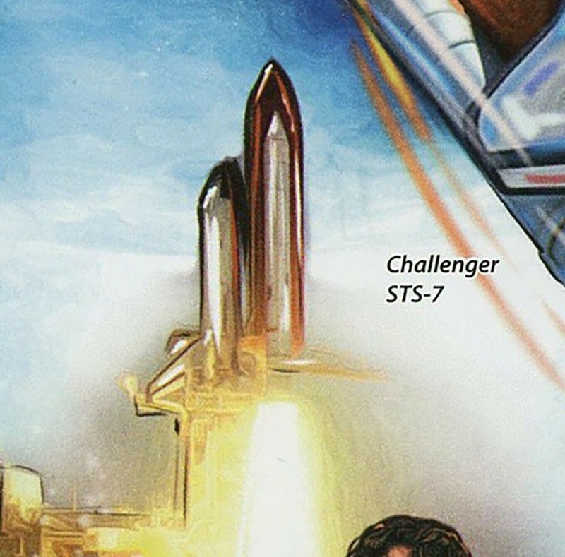 Challenger Stamp STS-7 Space Astronaut Christa McAuliffe Michael Smith S/S MNH