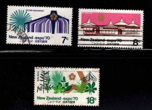 New Zealand Scott 459-461 Used Expo 1970 set