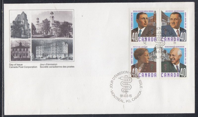 Canada Scott 1305a FDC - Canadian Doctors