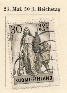 Finland 1956 Early Issue Fine Used 30p. NW-215698