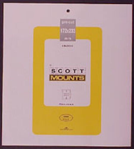 Scott/Prinz Pre-Cut Souvenir Sheets Small Panes Stamp Mounts 172x233 #1024 Black