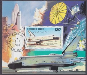 1981 Djibouti 313/B47 used Shuttle Columbia  6,00 €