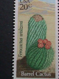 ​UNITED STATES-1981-SC#1942-5  LOVELY CACTUS -MNH BLOCK VERY FINE