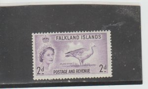 Falkland Islands  Scott#  124  MNH  (1956 Upland Goose)