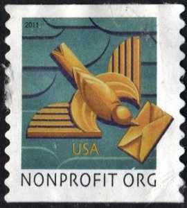 SC#4495 5¢ Art Deco Bird Coil Single (2011) Used