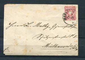 Germany 1875 Cover Mulhausen Single Usage 5141