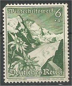GERMANY, 1938, used 6pf+4pf, Grossglockner Scott B126