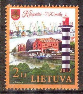 Lithuania 2012 Lighthouses 760 Years of Klaipeda Mi. 1110 Used