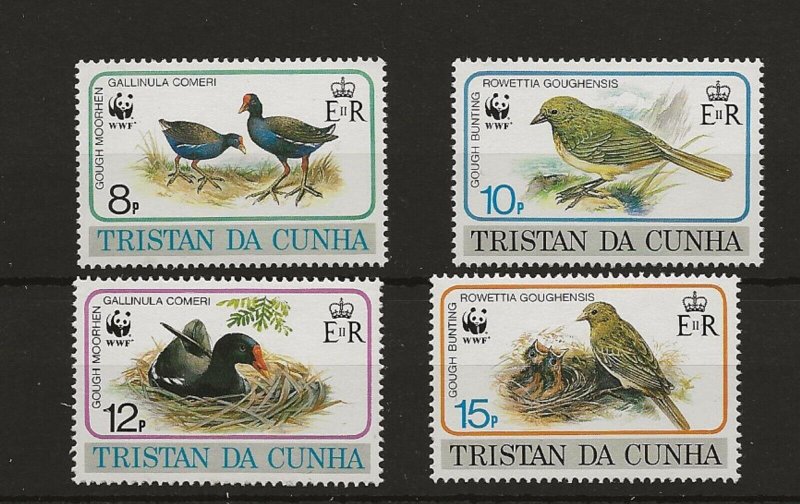 Tristan Da Cunha 1991 Birds   set of 4 sg.518-21 MNH