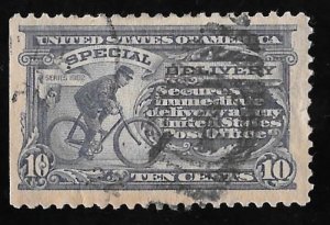 E11 10 cents SUPERB CANCEL  Messenger Ultra Stamp used XF