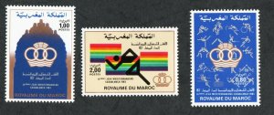 1983 - Morocco -  The 9th Mediterranean Games, Casablanca- Complete set 3v.MNH** 