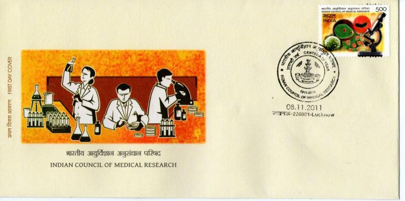 India 2011 Council of Medical Research Health Microscope FDC