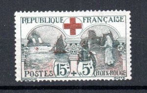 France 1918 15c + 5c Red Cross Fund SG 378 MH