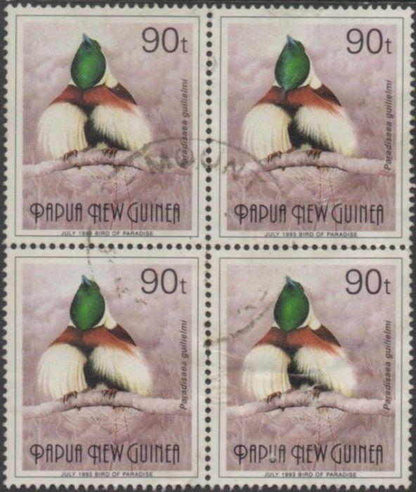 Papua New Guinea 1993 SG646 JULY 1993 90t Bird Paradise block FU