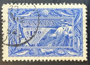 Canada, Scott 302, Used, F-VF, Fishing Resource Issue