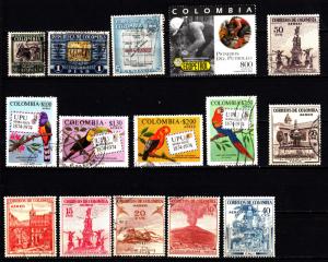 Colombia 15 airmail used