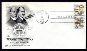 US C92a Wright Brothers Artcraft U/A FDC