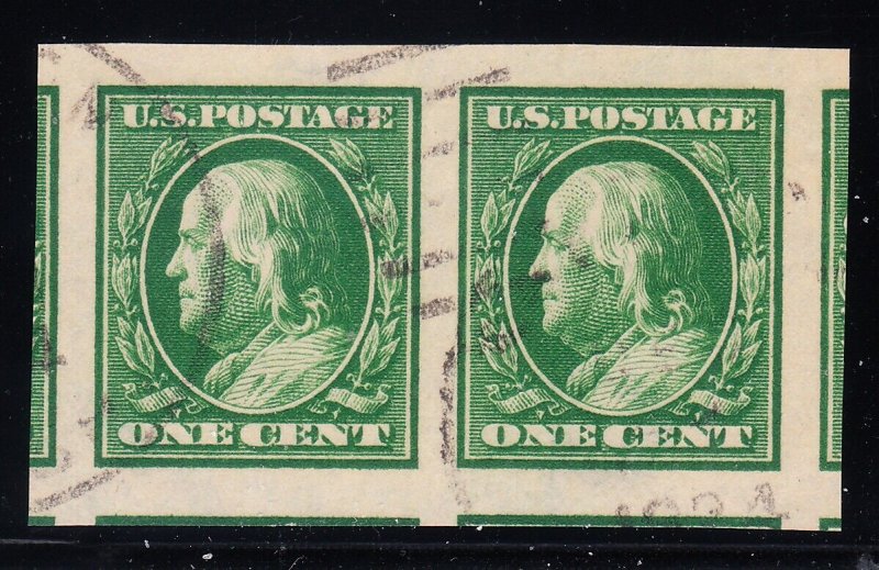 MOstamps - US #383 Used Pair Grade 98 with PSE Cert - Lot # MO-4062 SMQ $225