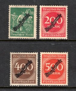 GERMANY    Overprints Official stamps