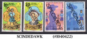 ST. VINCENT - 1977 50th ANNIVERSARY OF GIRL GUIDES / SCOUTS - 4V MNH SPECIMEN