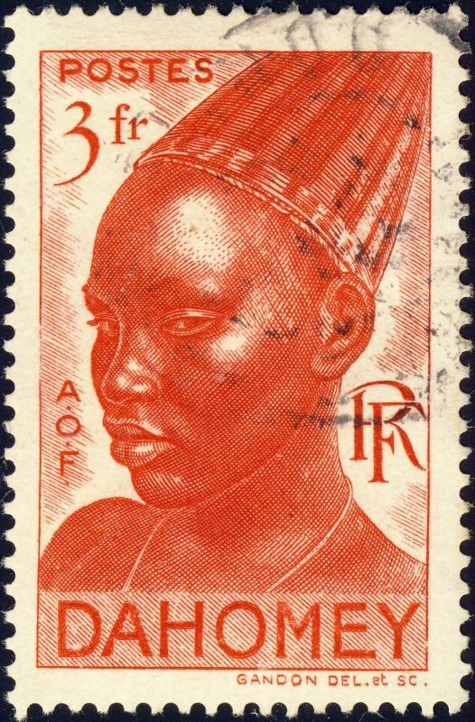 DAHOMEY - 1941 - Yv.138 / Mi.143 3fr rouge - Oblitéré TB