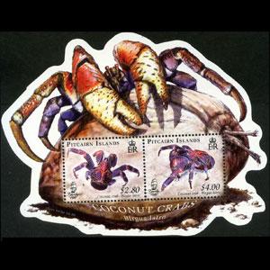 PITCAIRN 2009 - Scott# 683a S/S Coconut Crabs NH