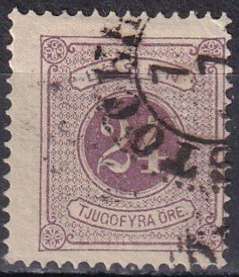 Sweden #J18  F-VF  Used  CV $29.00  (Z6336)