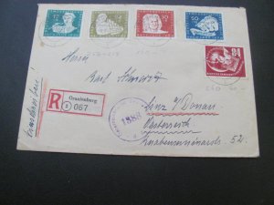 GERMANY DDR 1950 COVER  B17-20  75+ EUROS (100)