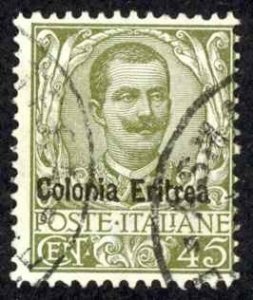 Eritrea Sc# 26 Used 1903-1928 45c Overprints