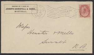 1900 Montreal M3 Imperial Machine Cancel On Joseph Horsfall CC Cover Fault