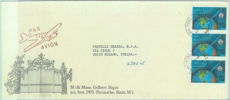 84292 - HAITI  - POSTAL HISTORY - AIRMAIL COVER  to ITALY - Telecommunications