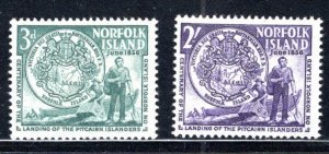 Norfolk Island #19-20 VF  Unused, CV $5.75   ....    4440092