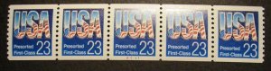 Scott 2606, 23 cent USA Presorted, PNC5, #A1111, MNH Coil Beauty