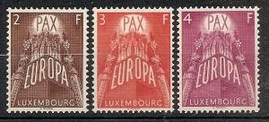 LUXEMBOURG  329-31 MNH 1957 United Europe CV $78.00