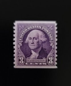 1932 3c George Washington, Coil, Purple Scott 721 Mint F/VF NH