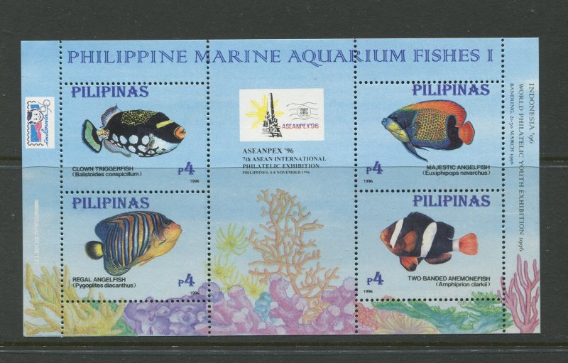 STAMP STATION PERTH Philippines #2403e Fish Souvenir Sheet MNH CV$6.00.