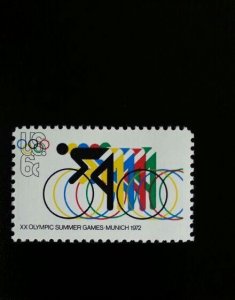 1972 6c Olympics - Cycling, Summer Games Munich Scott 1460 Mint F/VF NH