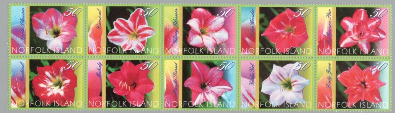 NORFOLK ISLAND 2004 Day Lillies; Scott 823, SG 876a; MNH