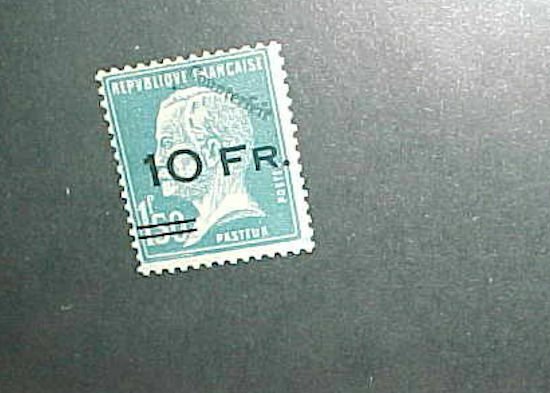 FRANCE STAMP #C4 MINT LIGHT HINGED BUT AN EARLY PRIVATE REPRINT